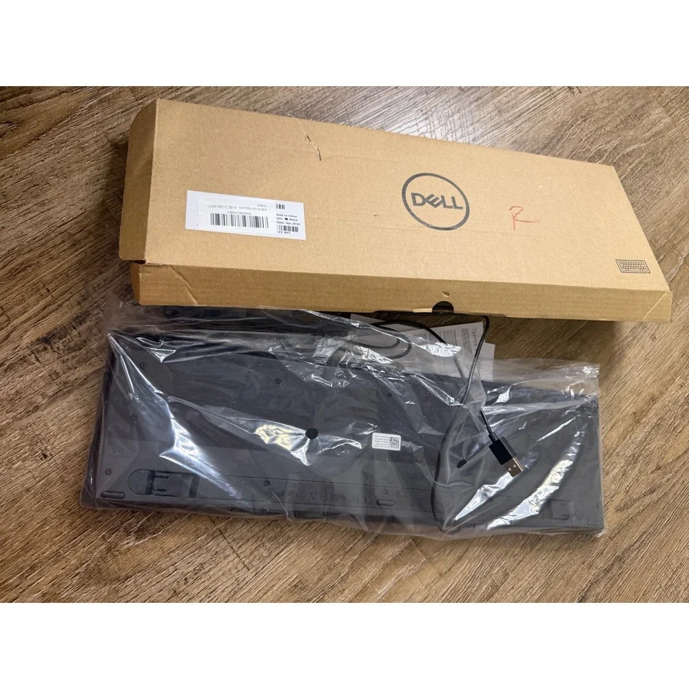 Dell KB216 Wired Keyboard Black Multimedia Chiclet Keys 580-ADMT NEW